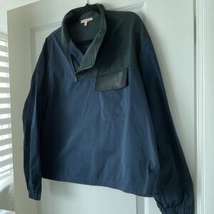 HACHE Made In Italy Blue/Black Oversized Top size 40 IT (6 US)